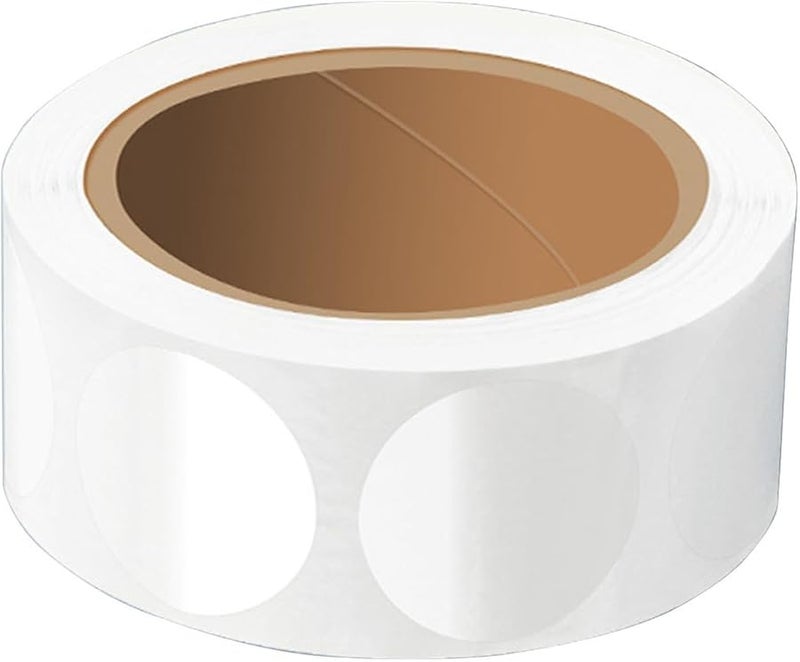 20mm Round Clear PVC Seal Stickers Self Adhesive Wrapping Labels For Envelope Invitation Packaging 500 Counts - Image 1